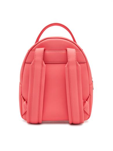 Love Moschino Kadın Marka Yazı Gold Desenli Uzun Ayarlanabilir Sırt Askılı Turuncu Sırt Çantası JC4197PP1MKD0-464
