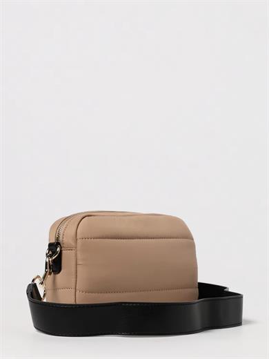 Love Moschino Kadın Metal Logo Fermuar Kapama Deri Kısa Kulp Bej Omuz Çantası JC4352PP0NKY1-10A