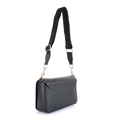 Love Moschino Kadın Metal Logo Fermuar Kapama Deri Kısa Kulp Siyah Omuz Çantası JC4339PP0NK14-00A