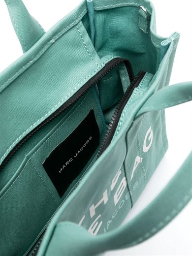Marc Jacobs Kadın Fermuar Kapamalı Çıkarılabilir ve Ayarlanabilir Kayışlı Pamuklu Kanvas Yeşil Omuz Çantası M0016161-384
