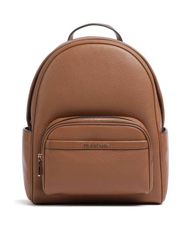 Michael Kors Kadın Düz Deri Küçük Cep Fermuar Kapama Ayarlanabilir Askı Kahverengi Sırt Çantası 30S4G8XB2L-LUGGAGE