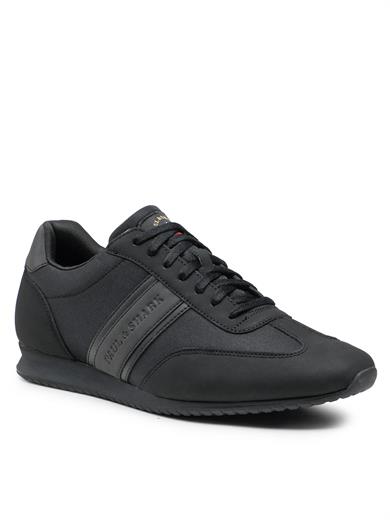 Paul Shark Erkek Bağcıklı Marka Logolu Spor Stil Siyah Sneaker 12318008-011