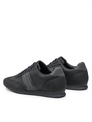 Paul Shark Erkek Bağcıklı Marka Logolu Spor Stil Siyah Sneaker 12318008-011