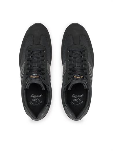 Paul Shark Erkek Bağcıklı Marka Logolu Spor Stil Siyah Sneaker 12318008-011