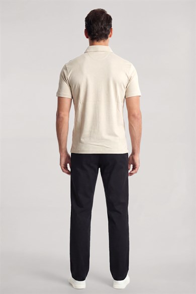 Paul Shark Erkek Bej Polo Yaka T-Shirt 26411253SM-348