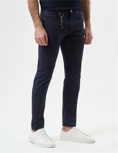 Paul Shark Erkek Dar Kesim Pamuklu Denim Lacivert Pantolon 99314017-013