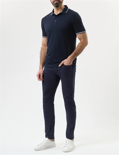 Paul Shark Erkek Dar Kesim Pamuklu Denim Lacivert Pantolon 99314017-013