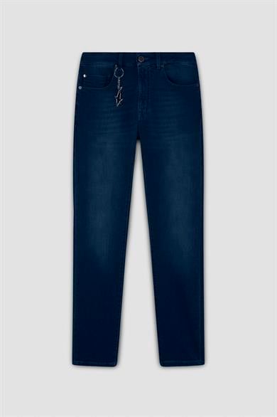 Paul Shark Erkek Denim Kumaş  Normal Bel Düz Model Lacivert Jeans 25414105-J03