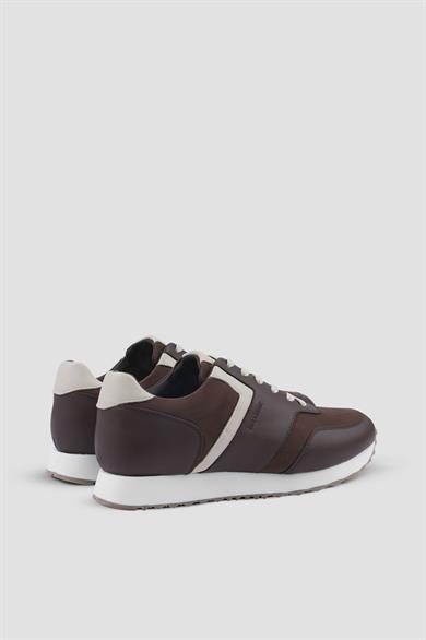 Paul Shark Erkek Deri ve Süet Kahverengi Ayakkabı 25418015-494