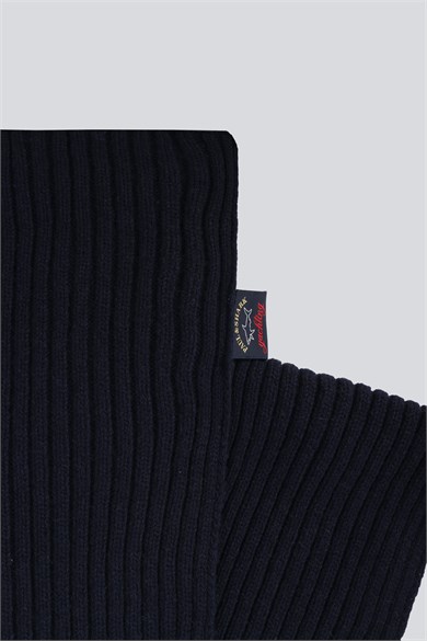 Paul Shark Erkek Marka Logo Baskılı Lacivert Fular 11317031-050