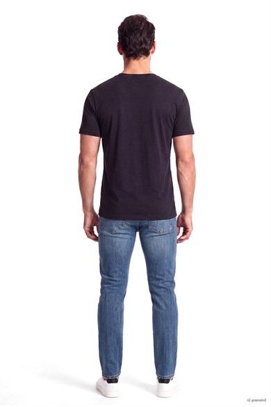 Paul Shark Erkek Normal Kalıp Yumuşak Esnek Kumaşlı Denim Mavi Jeans 16314160-J02