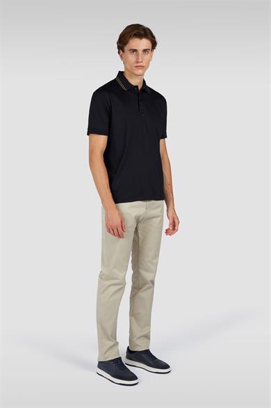 Paul Shark Erkek Regular Fit Pamuklu Kısa Kollu Lacivert-Gold Polo Yaka T-Shirt 15311724-50E