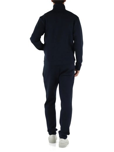 Paul Shark Erkek Regular Fit Metalik Logolu Dik Yakalı Beli İp Bağlamalı Modal ve Pamuk Karışımlı Lacivert Eşofman Takımı 16311901-51E