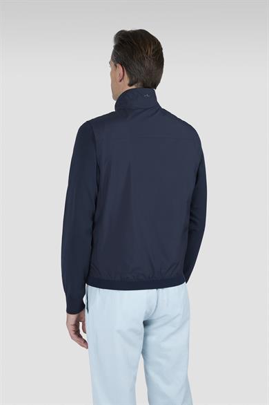 Paul Shark Erkek Regular Fit Rahat Esnek Kumaş Dik Yaka Uzun Kollu Lacivert Yelek 25412657-013