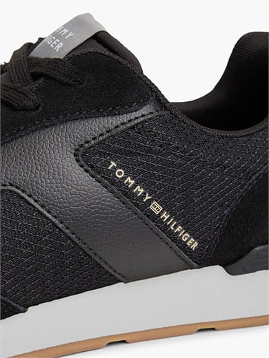 Tommy Hilfiger Erkek Karma Dokulu File Panelli Eva Tabanlı Siyah Sneaker FM0FM06001-PR2