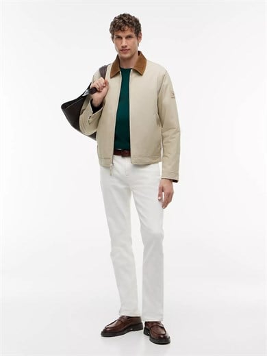 Tommy Hilfiger Erkek Logolu Yuvarlak Yakalı Uzun Kollu Günlük Kullanım Yeşil Kazak MW0MW28046-MQ8