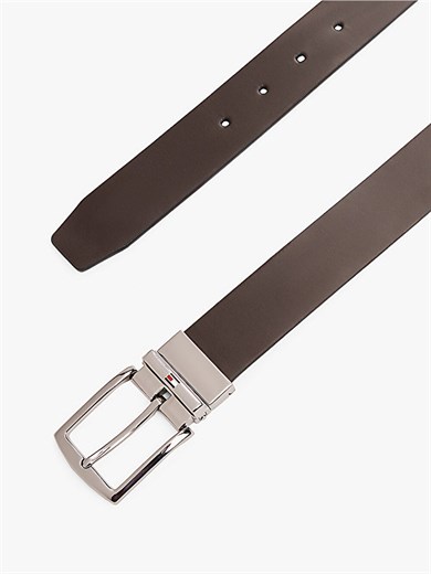 Tommy Hilfiger Erkek Metal Tokalı Hakiki Deri Kahverengi Kemer AM0AM13012-0HD