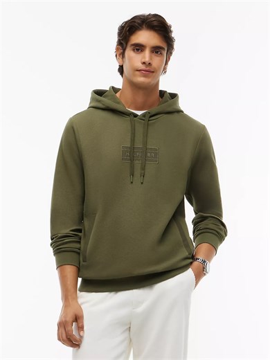 Tommy Hilfiger Erkek Regular Fit Kapüşonlu Yaka Uzun Kollu Yeşil Sweatshirt MW0MW44967-MT1
