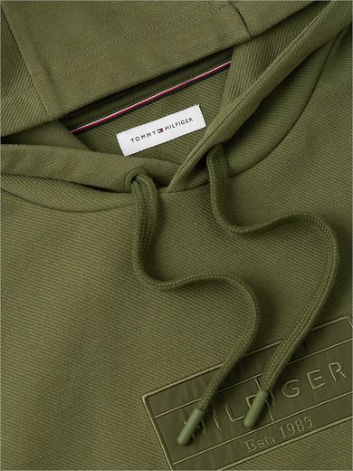 Tommy Hilfiger Erkek Regular Fit Kapüşonlu Yaka Uzun Kollu Yeşil Sweatshirt MW0MW44967-MT1