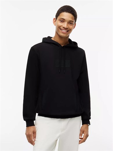 Tommy Hilfiger Erkek Regular Fit Kapüşonlu Yaka Uzun Kollu Siyah Sweatshirt MW0MW44967-BDS