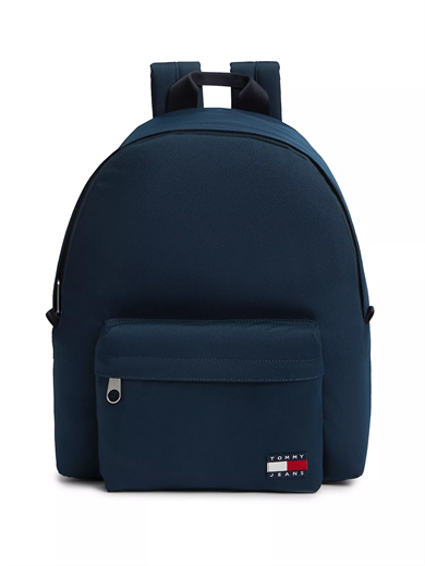 Tommy Hilfiger Erkek Sırt Askılı Marka Logolu Fermuar Kapamalı Lacivert Sırt Çantası AM0AM13726-C1G