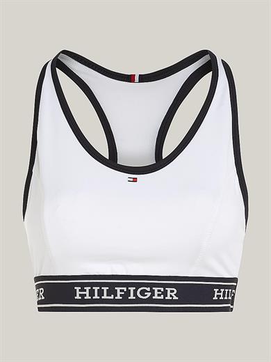 Tommy Hilfiger Kadın Askılı Logolu Bralet Beyaz Spor Sütyen WW0WW41517-YCF