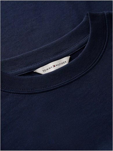 Tommy Hilfiger Kadın Kısa Kol Bisiklet Yaka Regular Fit Lacivert T-Shirt WW0WW52360-C1G