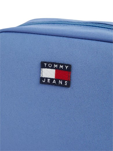 Tommy Hilfiger Kadın Logo Baskılı Ayarlanabilir Omuz Askılı Logo Etiketli Mavi1 Omuz Çantası AW0AW18769-C4L