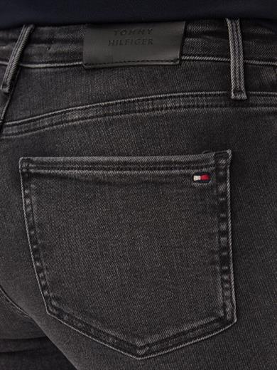 Tommy Hilfiger Kadın Skinny Fit Normal Belli Pamuklu Siyah Jeans WW0WW40624-1BZ