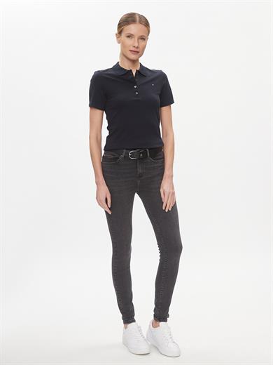 Tommy Hilfiger Kadın Skinny Fit Normal Belli Pamuklu Siyah Jeans WW0WW40624-1BZ