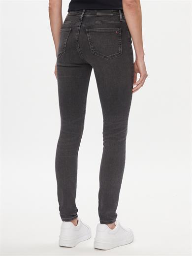 Tommy Hilfiger Kadın Skinny Fit Normal Belli Pamuklu Siyah Jeans WW0WW40624-1BZ