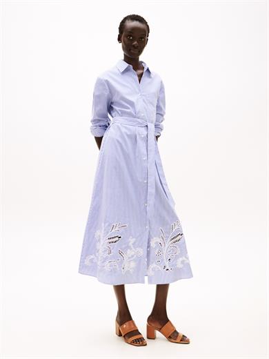 Tommy Hilfiger Kadın Yüksek Topuk TH Logo Çift Bantlı Deri Kahverengi Sandalet FW0FW08530-GPA