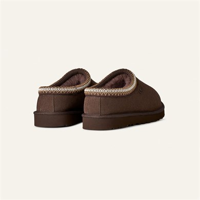 UGG Erkek İşleme Bilek Detaylı İçi Kürklü Süet Kahverengi Terlik 1174671-DUSTDCCA