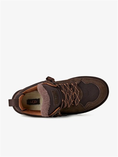 UGG Erkek Süet Detaylı Rahat EVA Tabanlı Deri Kahverengi Sneaker 1170750-DUSTDCCA