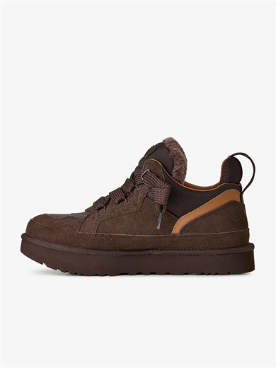 UGG Erkek Süet Detaylı Rahat EVA Tabanlı Deri Kahverengi Sneaker 1170750-DUSTDCCA
