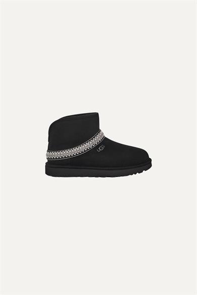 UGG Kadın Bilek Desenli Süet Siyah Bot & Bootie 1158262-SİYAH