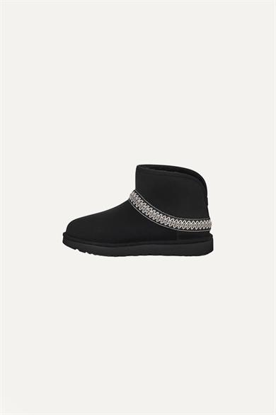 UGG Kadın Bilek Desenli Süet Siyah Bot & Bootie 1158262-SİYAH