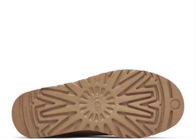 UGG Kadın Deri Logolu Düz Tabanlı Günlük Kullanım Taba Bot & Bootie 1116109-CHESTNUT
