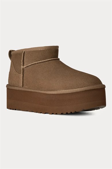 UGG Kadın Düz Taban Logo Baskılı Rahat Spor Stil Bronz Bot & Bootie 1135092-LGHTBRNZE