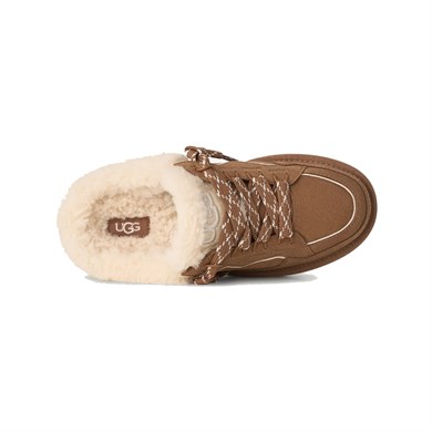 UGG Kadın İçi Yünlü EVA Dış Tabanlı Kabartma Logolu Süet Taba Bot & Bootie 1180313-CHESTNUT