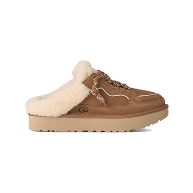 UGG Kadın İçi Yünlü EVA Dış Tabanlı Kabartma Logolu Süet Taba Bot & Bootie 1180313-CHESTNUT