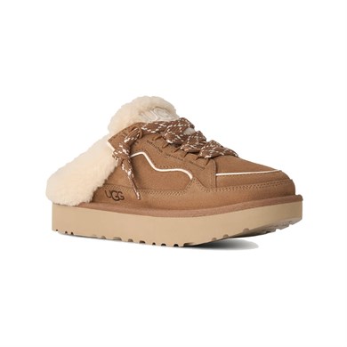 UGG Kadın İçi Yünlü EVA Dış Tabanlı Kabartma Logolu Süet Taba Bot & Bootie 1180313-CHESTNUT