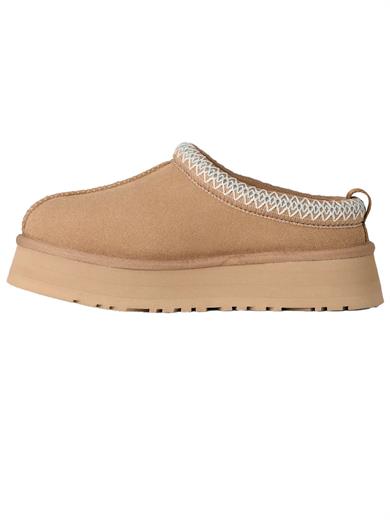 UGG Kadın Platform Taban Süet Detaylı Rahat Astarlı Kum Terlik 1174471-SAND