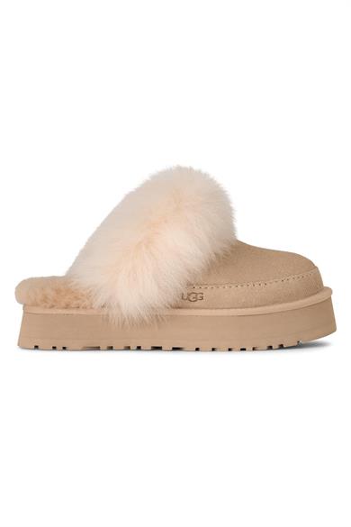 UGG Kadın Platform Taban Yumuşak Astarlı Süet Deri Üst Yüzeyli Bej Bot & Bootie 1173930-SANDCASTLE