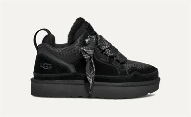 UGG Kadın Rahat Taban Yüksek Bilekli Süet Deri Siyah Sneaker 1144032-BLACK