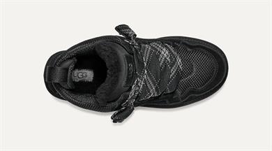UGG Kadın Rahat Taban Yüksek Bilekli Süet Deri Siyah Sneaker 1144032-BLACK