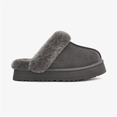 UGG Kadın Rahat Yastık Tabanlı EVA Dış Tabanlı %100 Hakiki Süet Deri Antrasit Bot & Bootie 1122550-CHARCOAL