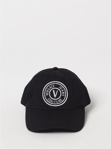 Versace Kadın Pamuklu Ayarlanabilir Büyük Versace Yazılı Siyah Şapka 78YAZK26ZG366-L01