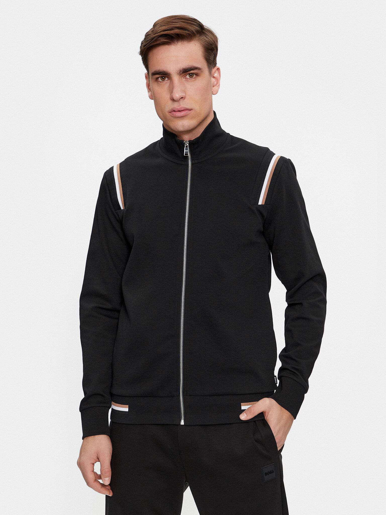 BOSS Erkek Marka Logo Detayl Regular Fit Uzun Kollu Siyah Sweatshirt 50505791 001 50505791 001