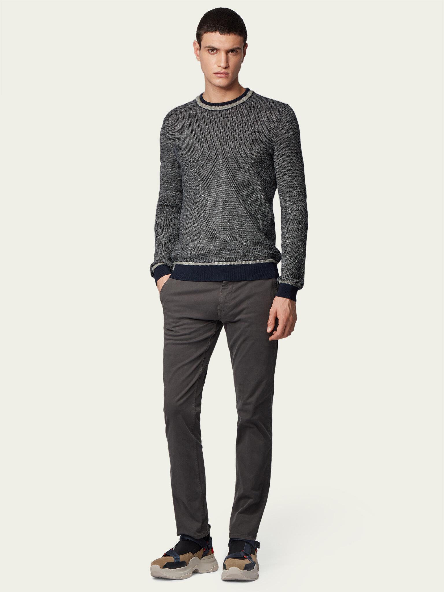 BOSS Erkek Slim Fit Normal Bel Pamuklu Antrasit Pantolon 50379152 ANTRASIT
